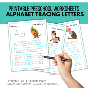 abc trace printable for kids