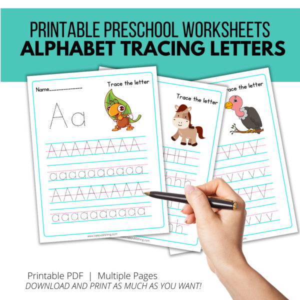 abc trace printable for kids